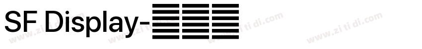 SF Display字体转换